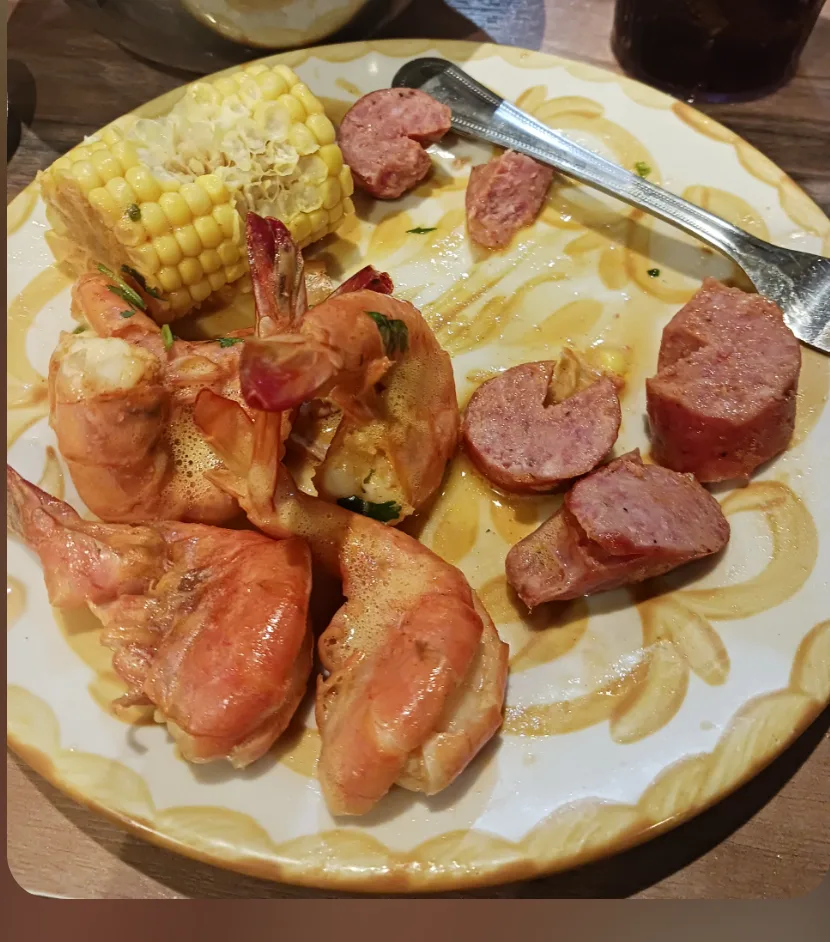 The Cajun meal from a Mexican restaurant 